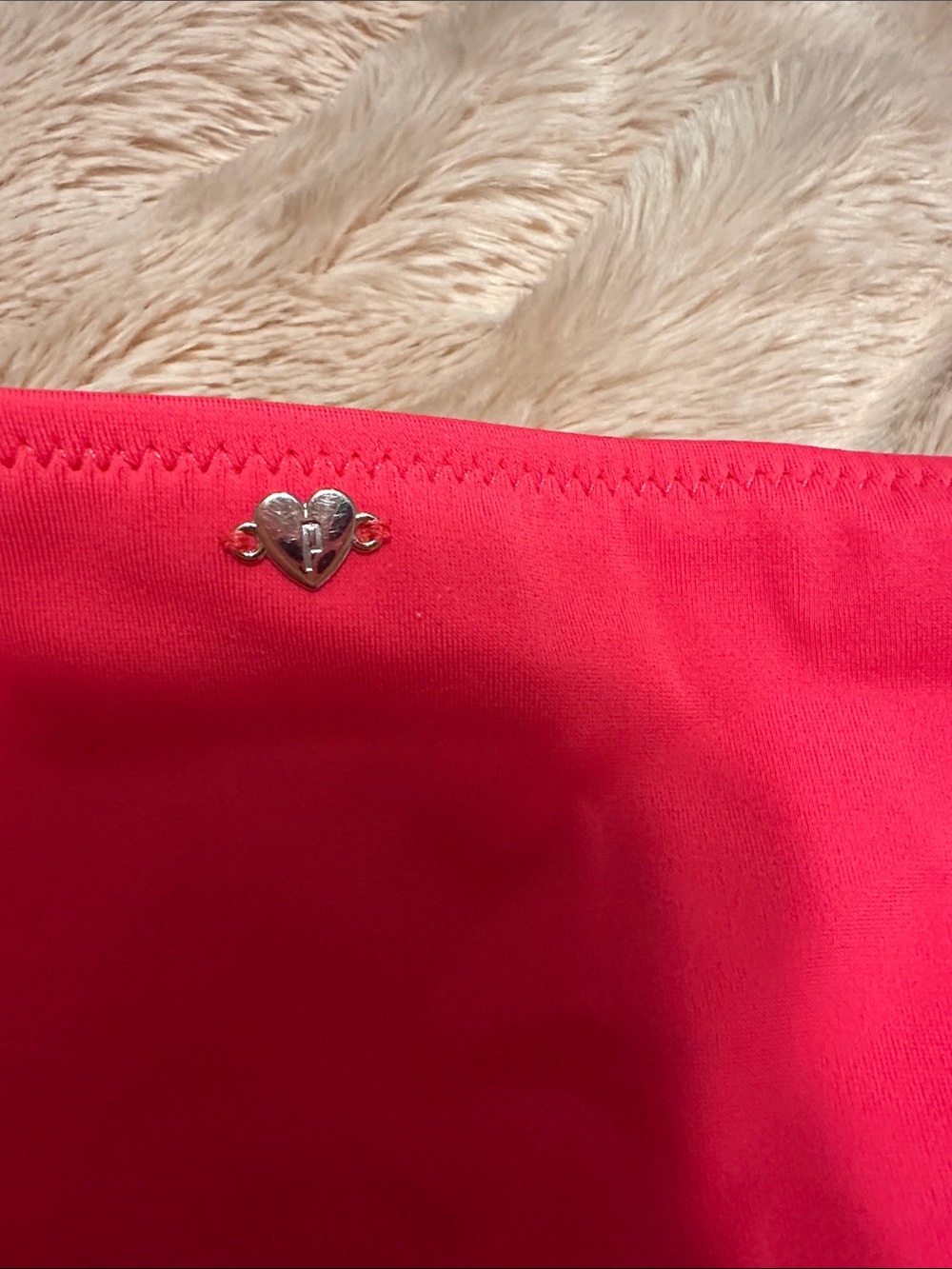 PINK Victorias Secret Women's Pink Double-Strap Bikini Bottom Large - Picture 4 of 5